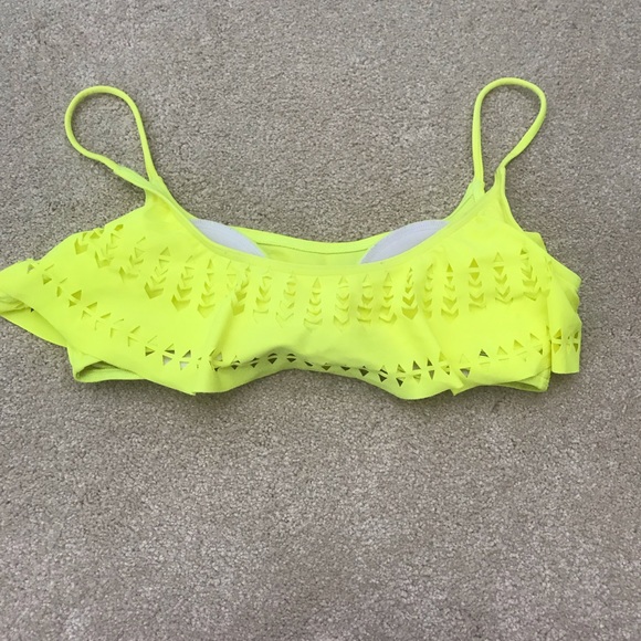Neon Rip Curl Bikini Top - Picture 2 of 2